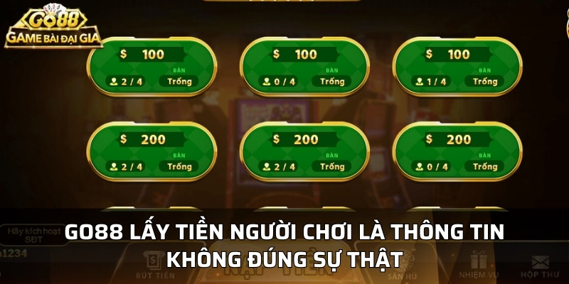 kubet88 lấy tiền người chơi là thông tin không đúng sự thật