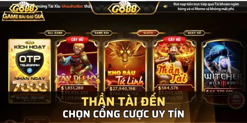 Chọn những cổng cược uy tín như kubet88 để chơi nổ hũ